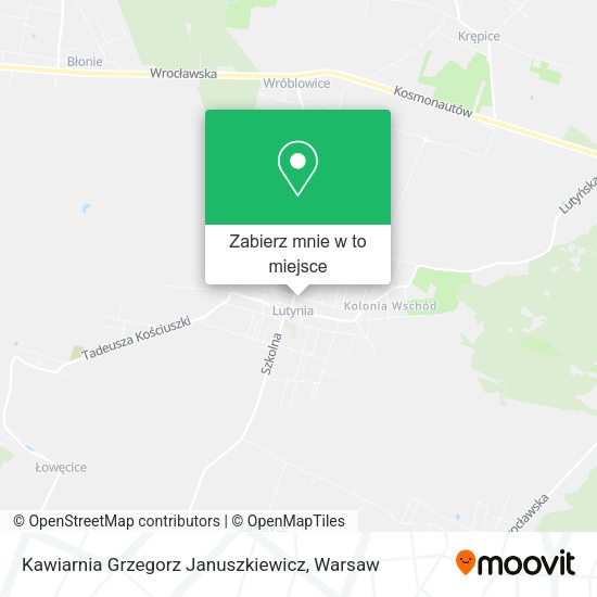 Mapa Kawiarnia Grzegorz Januszkiewicz