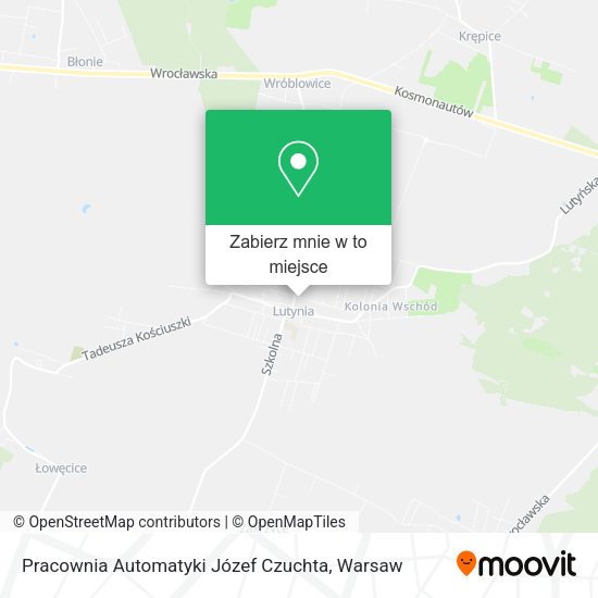 Mapa Pracownia Automatyki Józef Czuchta