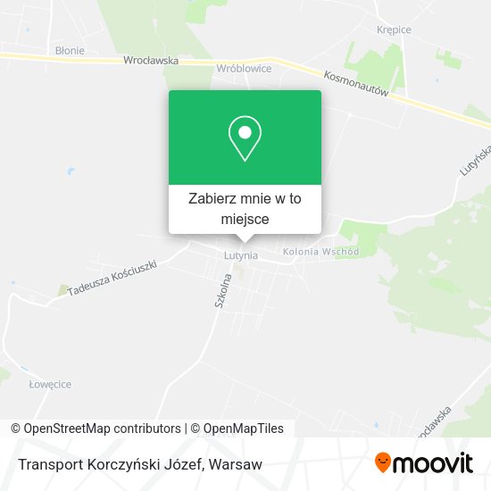 Mapa Transport Korczyński Józef