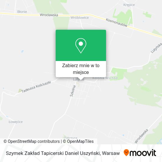 Mapa Szymek Zakład Tapicerski Daniel Uszyński