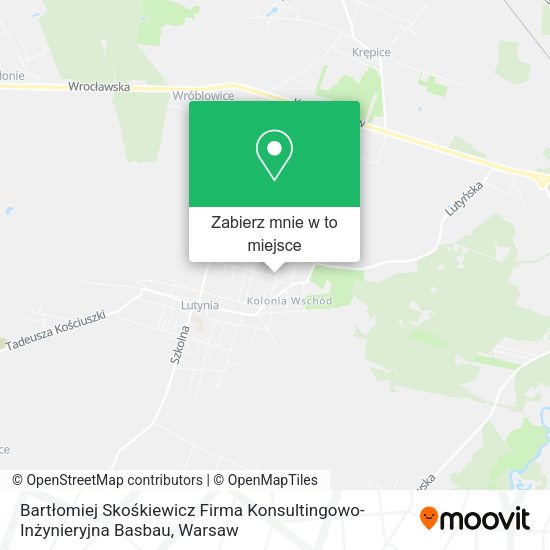 Mapa Bartłomiej Skośkiewicz Firma Konsultingowo-Inżynieryjna Basbau