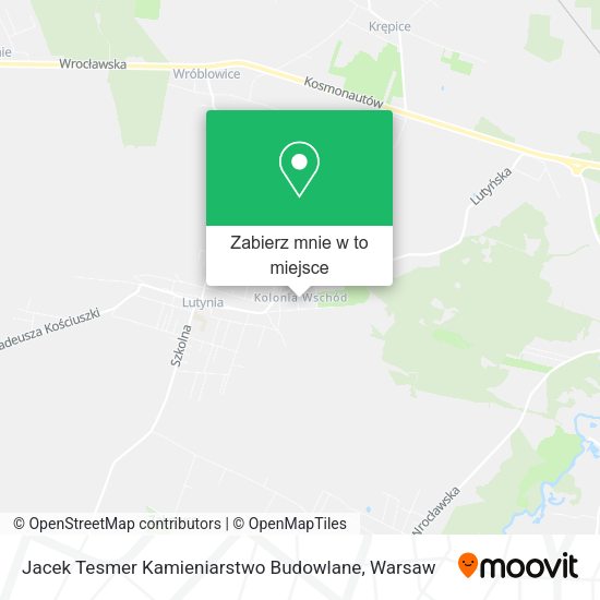 Mapa Jacek Tesmer Kamieniarstwo Budowlane