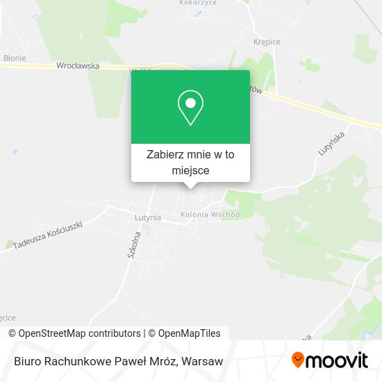 Mapa Biuro Rachunkowe Paweł Mróz