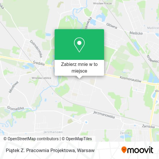 Mapa Piątek Z. Pracownia Projektowa