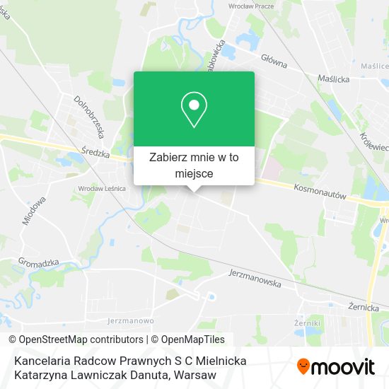 Mapa Kancelaria Radcow Prawnych S C Mielnicka Katarzyna Lawniczak Danuta