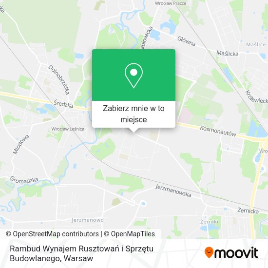 Mapa Rambud Wynajem Rusztowań i Sprzętu Budowlanego