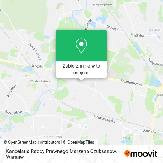 Mapa Kancelaria Radcy Prawnego Marzena Czuksanow