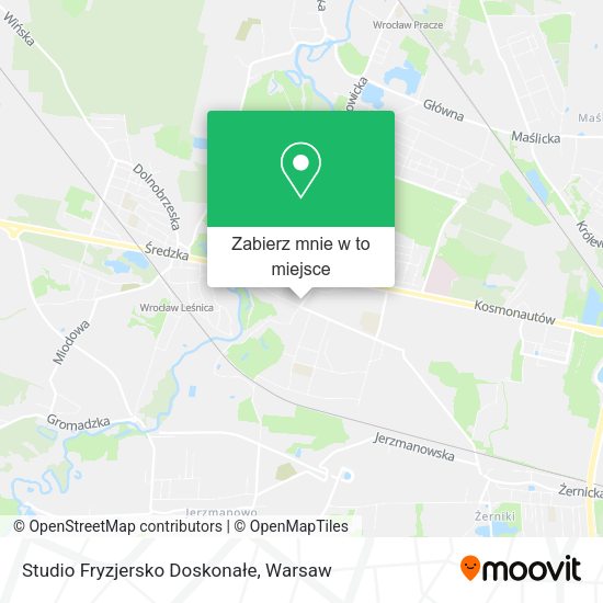 Mapa Studio Fryzjersko Doskonałe