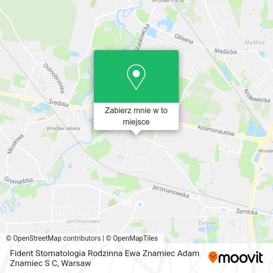 Mapa Fident Stomatologia Rodzinna Ewa Znamiec Adam Znamiec S C