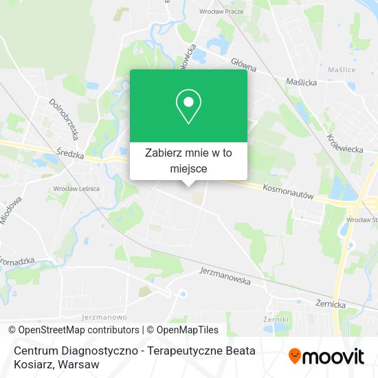 Mapa Centrum Diagnostyczno - Terapeutyczne Beata Kosiarz