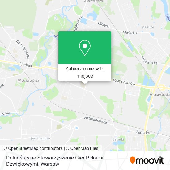 Mapa Dolnośląskie Stowarzyszenie Gier Piłkami Dźwiękowymi