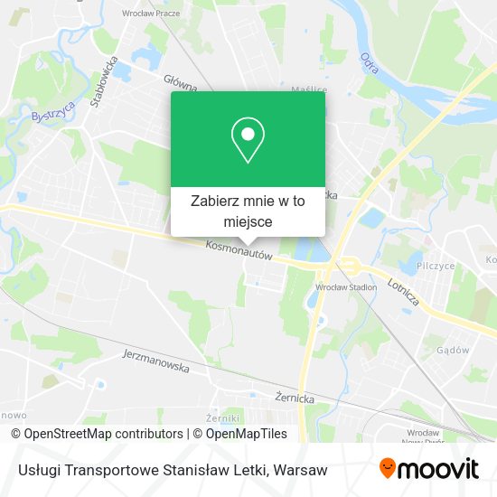 Mapa Usługi Transportowe Stanisław Letki