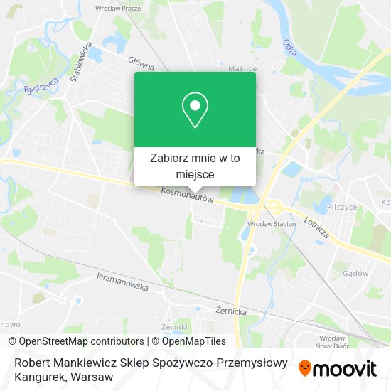 Mapa Robert Mankiewicz Sklep Spożywczo-Przemysłowy Kangurek