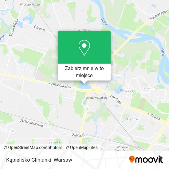 Mapa Kąpielisko Glinianki