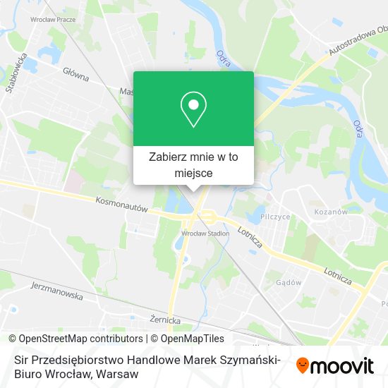 Mapa Sir Przedsiębiorstwo Handlowe Marek Szymański-Biuro Wrocław