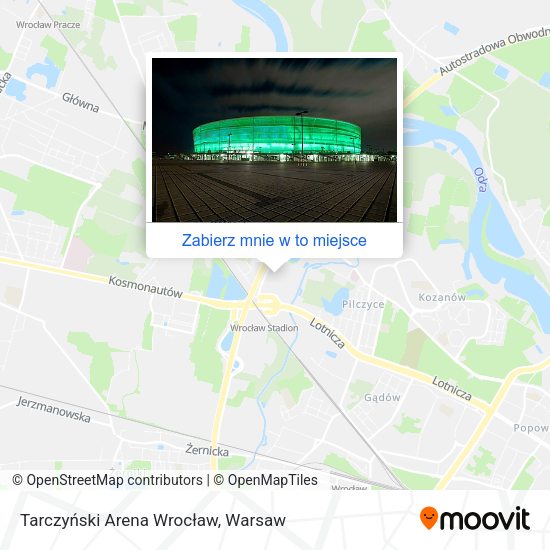 Mapa Tarczyński Arena Wrocław