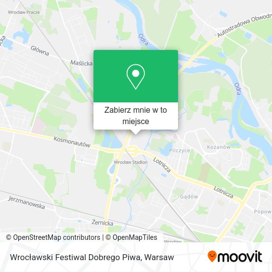 Mapa Wrocławski Festiwal Dobrego Piwa