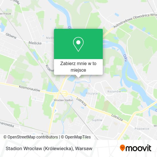 Mapa Stadion Wrocław (Królewiecka)