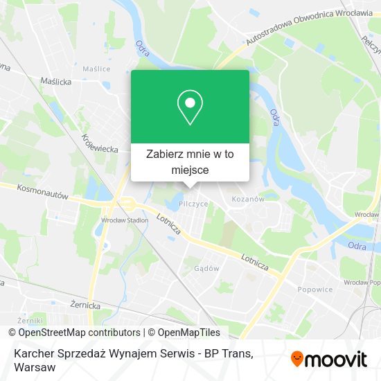 Mapa Karcher Sprzedaż Wynajem Serwis - BP Trans