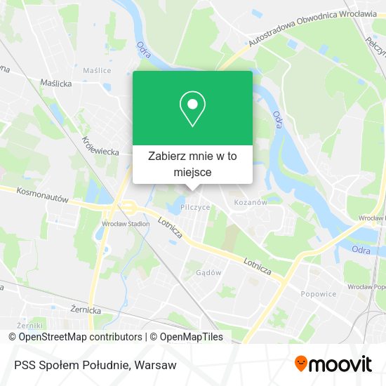 Mapa PSS Społem Południe