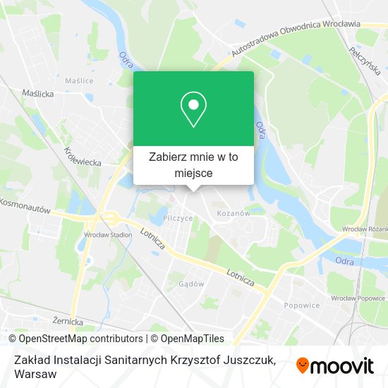 Mapa Zakład Instalacji Sanitarnych Krzysztof Juszczuk