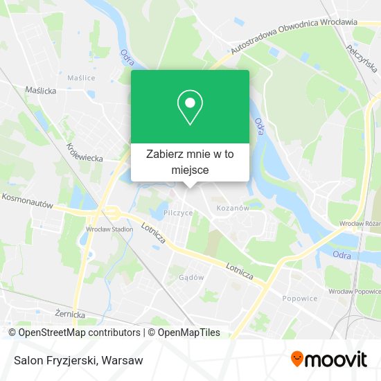 Mapa Salon Fryzjerski