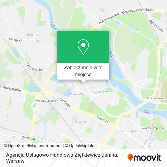 Mapa Agencja Usługowo Handlowa Ziętkiewicz Janina