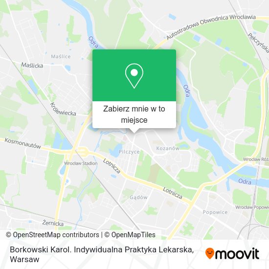 Mapa Borkowski Karol. Indywidualna Praktyka Lekarska