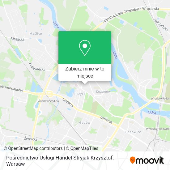 Mapa Pośrednictwo Usługi Handel Stryjak Krzysztof