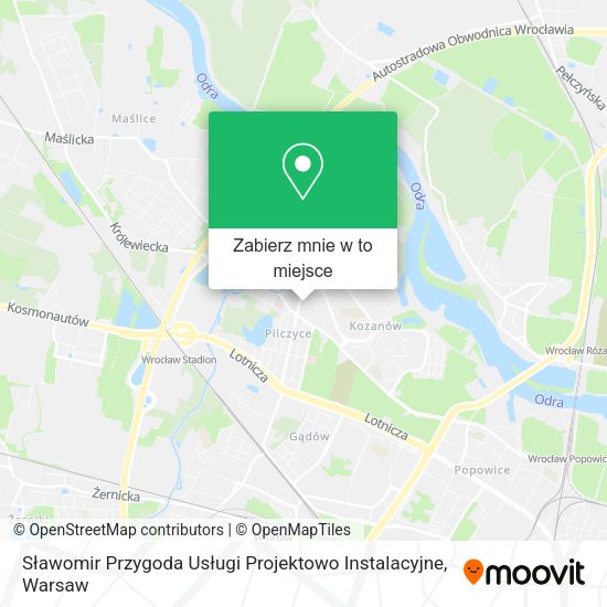 Mapa Sławomir Przygoda Usługi Projektowo Instalacyjne