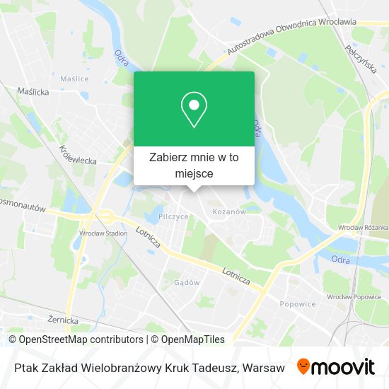 Mapa Ptak Zakład Wielobranżowy Kruk Tadeusz