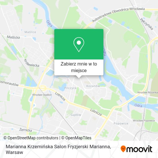 Mapa Marianna Krzemińska Salon Fryzjerski Marianna