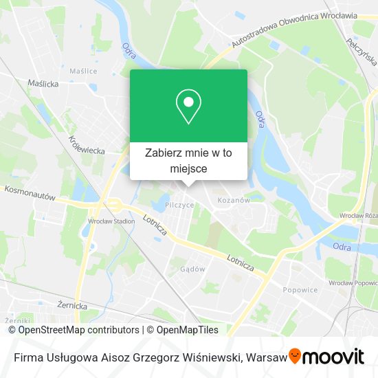 Mapa Firma Usługowa Aisoz Grzegorz Wiśniewski