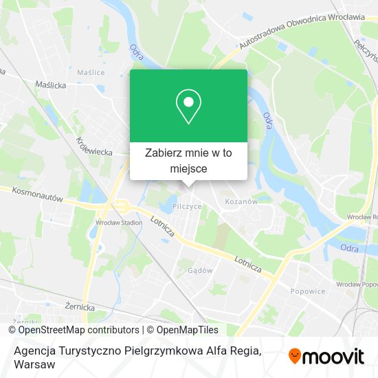 Mapa Agencja Turystyczno Pielgrzymkowa Alfa Regia