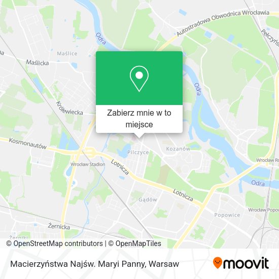 Mapa Macierzyństwa Najśw. Maryi Panny