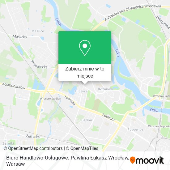 Mapa Biuro Handlowo-Usługowe. Pawlina Łukasz Wrocław