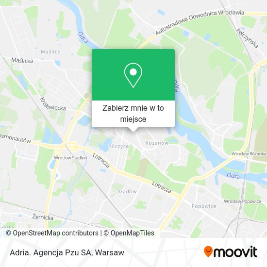 Mapa Adria. Agencja Pzu SA