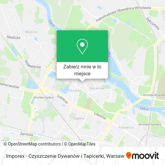 Mapa Imporex - Czyszczenie Dywanów i Tapicerki