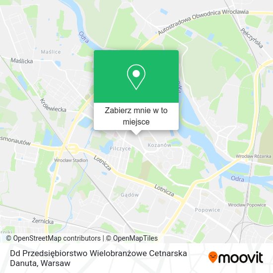 Mapa Dd Przedsiębiorstwo Wielobranżowe Cetnarska Danuta