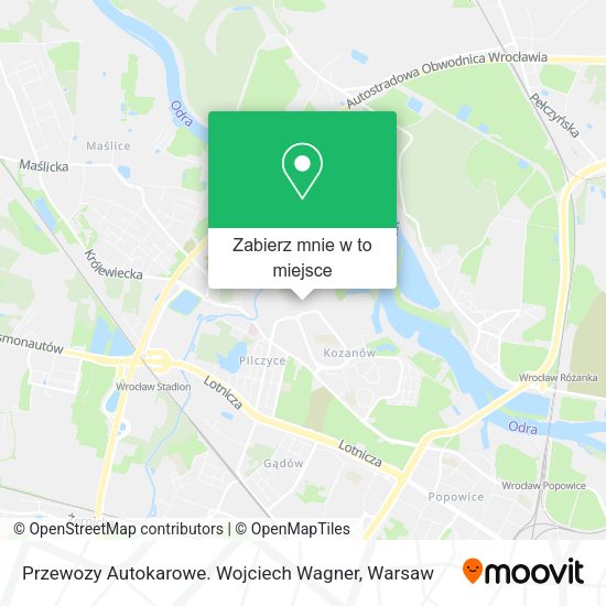 Mapa Przewozy Autokarowe. Wojciech Wagner