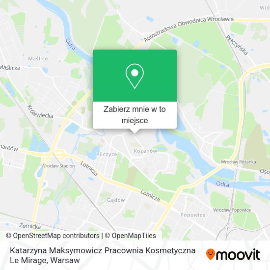 Mapa Katarzyna Maksymowicz Pracownia Kosmetyczna Le Mirage