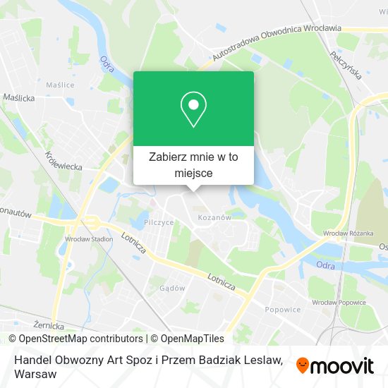 Mapa Handel Obwozny Art Spoz i Przem Badziak Leslaw