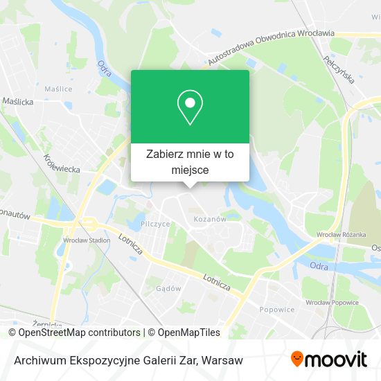 Mapa Archiwum Ekspozycyjne Galerii Zar