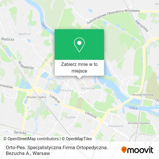 Mapa Orto-Pes. Specjalistyczna Firma Ortopedyczna. Bezucha A.