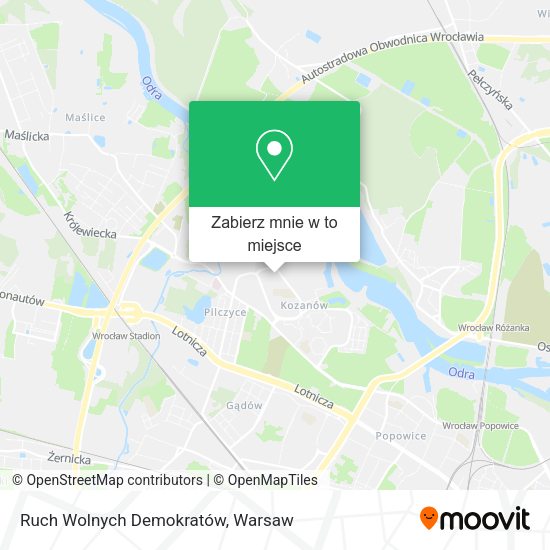 Mapa Ruch Wolnych Demokratów