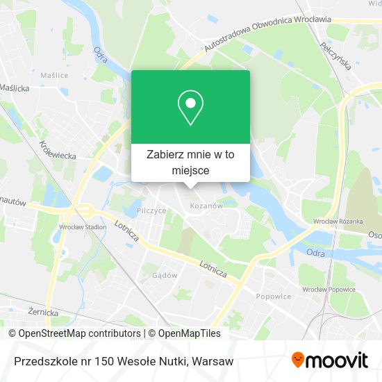 Mapa Przedszkole nr 150 Wesołe Nutki