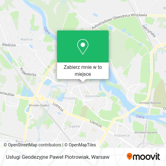 Mapa Usługi Geodezyjne Paweł Piotrowiak