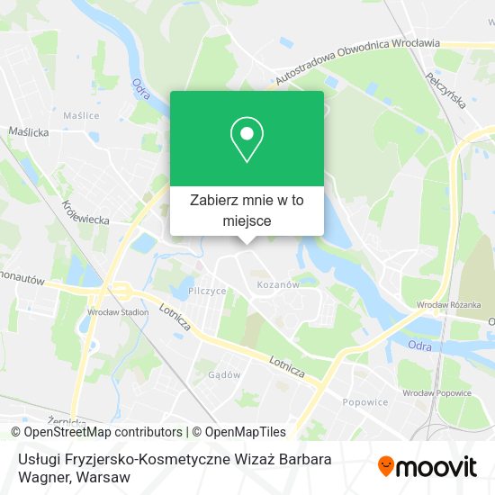 Mapa Usługi Fryzjersko-Kosmetyczne Wizaż Barbara Wagner