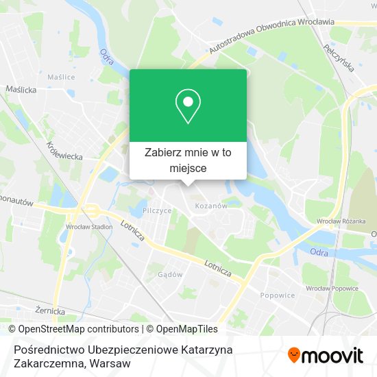 Mapa Pośrednictwo Ubezpieczeniowe Katarzyna Zakarczemna