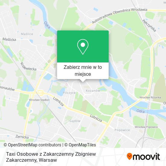 Mapa Taxi Osobowe z Zakarczemny Zbigniew Zakarczemny